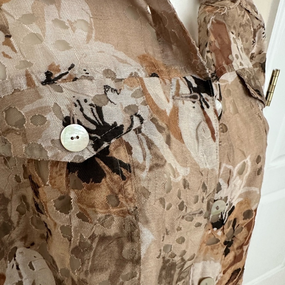 Ruby Road Floral Button Front Jacket Adjustable S… - image 2